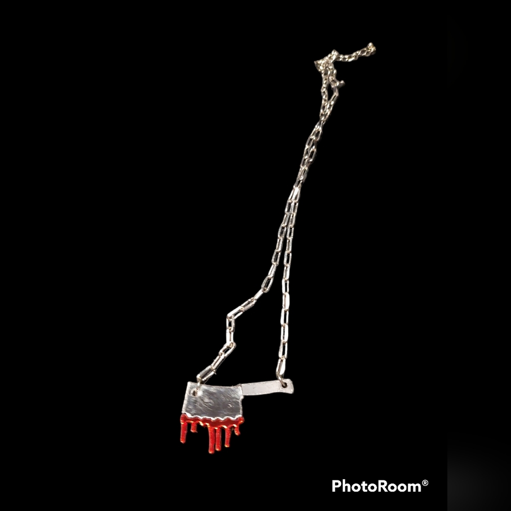 💥3 for $15! Bloody Cleaver Necklace